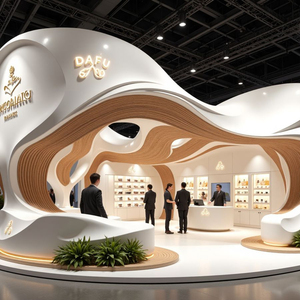 Stand de Exhibición de Madera Plegable y Portátil de 30 MINUTOS de Montaje Rápido, Tamaño Personalizado para Ferias y Stands de Exposición, Opciones Personalizadas - Product Image 1