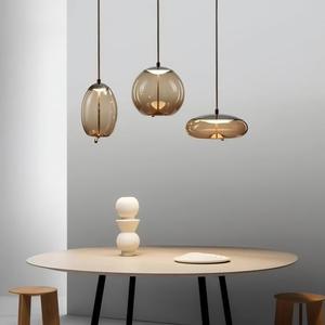 <span class=keywords><strong>Suspension</strong></span> LED en verre torsadé simple pour <span class=keywords><strong>salle</strong></span> à <span class=keywords><strong>manger</strong></span>, chambre, bar, décoration de loft - Product Image 2