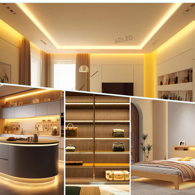 In stock COB LED Strip Light 12V/24V White 320 Chips Dimmable Remote Control Switch IP20 ip65 ip67 for indoor ceiling project