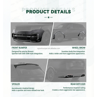 Kit de Carrocería Delantera de Fibra de Carbono Estilo B para Land Rover Range Rover Vogue L460 2024 en Adelante, Fibra de Carbono Seca