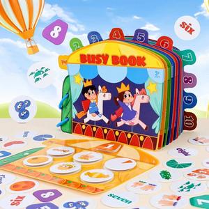 Juguete Educativo para Niños, Aprendizaje a Través del Juego, Silencioso, Sin Desorden, Creativo y Divertido, Libro de Actividades de Números y Colores - Product Image 1