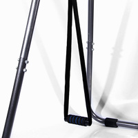 Station de musculation multifonctionnelle en acier robuste avec barres parallèles, support pour squats et rack universel