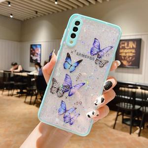 Custodia protettiva antiurto in TPU + PC trasparente con motivo a farfalla trasparente di lusso per Samsung S21 Ultra <span class=keywords><strong>A72</strong></span> - Product Image 6