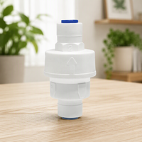 Vanne régulatrice de pression d'eau 1/4'' pour systèmes de filtration RO, ports QC, 60 PSI, conception compacte et puissante, accessoires pour systèmes d'eau