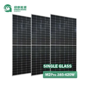 แผงโซลาร์เซลล์แบบสองด้านสีดำล้วน580W 600W 680W 720 watt แผงเซลล์แสงอาทิตย์ PV มีฝาครอบกระจกด้านหน้าคลังสินค้าสหภาพยุโรป - Product Image 1