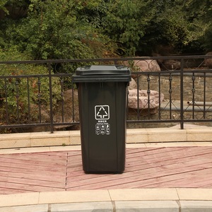 Poubelle en plastique épaisse et grande pour véhicules de voirie, avec couvercle, adaptée à un usage domestique, aux parcs, aux zones résidentielles, etc. - Product Image 4