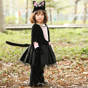 2025 nuovi stili di carnevale vestito da festa animale per bambini bambini ragazze <span class=keywords><strong>costume</strong></span> da <span class=keywords><strong>gatto</strong></span> - Product Image 3