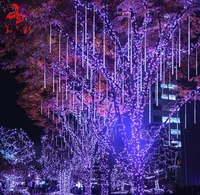30CM 50CM 80CM Waterproof Meteor Shower Rain Tube LED String Lights Outdoor Christmas Wedding Garden Tree Decoration Garland