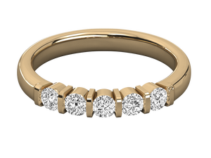 Anillo de Eternidad Personalizado, Joyería de Boda, Oro de 14K, Diamante de Laboratorio HPHT, Anillo de Compromiso, Anillo de Bodas para Mujer - Product Image 4