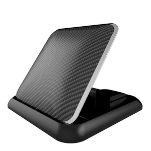 Car Phone <b>Holder</b> Carbon Fiber Texture Silicone Dashboard Mount For Apple <b>iPhone</b> Non Rechargeable Adhesive Installation - Product Image 5
