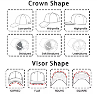 Gorras de Béisbol Personalizadas Ajustables de Algodón de 5 Paneles, Estilo Vintage, Casual, para Exteriores, con Malla, Bordadas, para las Cuatro Estaciones