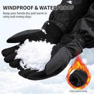 Ozero -30F Gants de ski imperméables pour l'hiver, travail en extérieur, avec sangle de poignet et manchette longue, Guantes De Nieve Invierno - Product Image 4