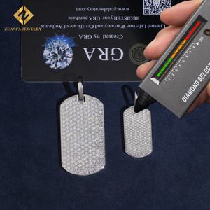 Colgante de Hip Hop con Diamantes Simulados, Certificado GRA, Personalizado, Joyería Hip Hop, Plata 925, Moissanita VVS - Product Image 4