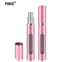 Flacon pulvérisateur de parfum 5 ml, tube long doré, coffret découverte personnalisé, prix bas, logo personnalisé avec boîte en papier