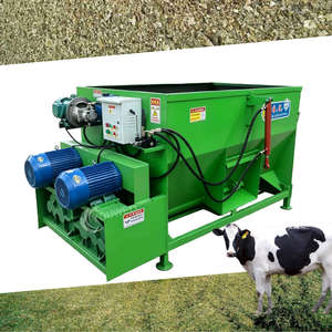 Mezcladora de Alimentos Horizontal de Doble Eje de 5CBM para Mezclar y Triturar Ensilaje, Heno y Ración Totalmente Mezclada para Ganado Vacuno, Ovino, Caballar y de Granja - Product Image 1