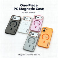 Étui magnétique de luxe intégré pour PC, compatible 17 Pro Max, avec cadre d'objectif mat, antichoc, compatible charge sans fil, vente en gros