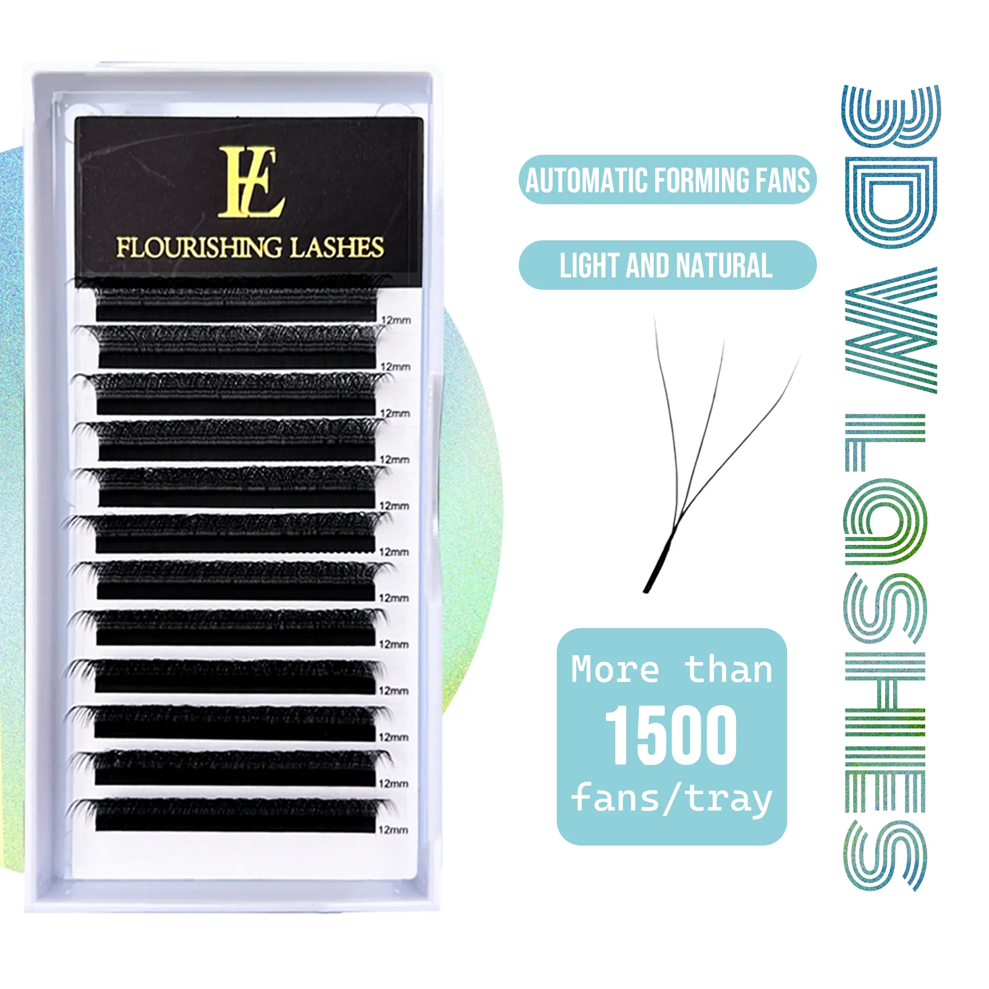 3D W Lashes YY ซีรี่ส์ 3D W-Shaped Clover ต่อขนตา