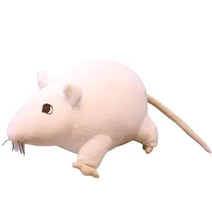 סיטונאי עכבר מדומה סופר רך עכבר קטיפה בובה ממולא חולדה חולדה קטיפה צעצוע peluche masot לילדים לשחק
