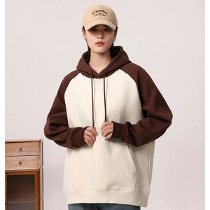 เสื้อฮู้ดดี้ผู้ชายแบบสั่งทำพิเศษ ปักลาย ตกแต่งสีสันเข้ากัน ผ้าฟลีซเนื้อหนา 360GSM ซับในผ้าฝ้ายอย่างดี แขนเสื้อแบบแร็กแลน ทรงโอเวอร์ไซส์ สำหรับฤดูใบไม้ร่วง - Product Image 5