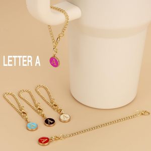 Breloques Lettres pour Gobelets avec Poignée – 5 Couleurs, Initiales, Noms, ID Personnalisés – Ensemble de Décoration pour Poignée de Gobelets - Product Image 4