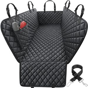 Housse de siège auto pour chien de luxe kaki 600D Oxford, ajustement universel, imperméable, avec rabats latéraux et fermetures éclair, toutes saisons - Product Image 1