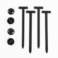 Attaches-câbles en nylon autobloquants robustes avec système de fixation à broche et bouton, outil pour la réparation automobile quotidienne