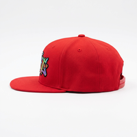 Casquette Snapback Unisexe 6 Panneaux Performance en Toile Sergée Imprimée Graffiti Urbain, Appliqué, Imperméable, Respirante, Personnalisable pour l'Extérieur