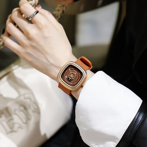 Reloj de Pulsera Minimalista Casual para Mujer, Correa de Silicona, Diseño Cuadrado de Lujo Ligero, Reloj de Cuarzo - Product Image 5