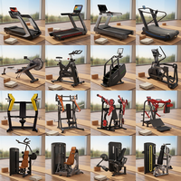 Ensemble d'équipements de fitness commerciaux intégrés, équipement de salle de sport complet, machine de fitness commerciale pour projet de centre de fitness professionnel