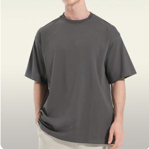 TKAN262 Fabricante de camisetas de impresión de gran tamaño personalizadas Camiseta cuadrada de serigrafía de algodón pesado Camiseta recortada para hombres - Product Image 2