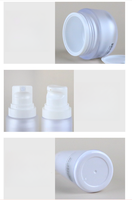 Stock de cosmétiques de luxe pour emballage d'essence Bouteilles de lotion en plastique givré PET dur à double paroi en 30ML 50ML 80ML 100ML 120ML