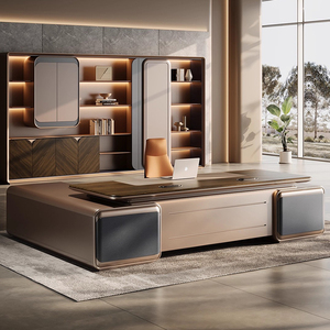 Ceo Executive Office Furniture High-end, Luxurious, Modern Office <strong>Desk</strong> For Administrative Use, Manager's <strong>desk</strong> And Chair - Product Image 1