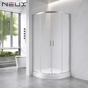 Salle <span class=keywords><strong>de</strong></span> <span class=keywords><strong>douche</strong></span> d'angle avec cadre Porte coulissante en verre trempé Plateau Aspect droit <span class=keywords><strong>Cabine</strong></span> <span class=keywords><strong>de</strong></span> salle <span class=keywords><strong>de</strong></span> bain élégante - Product Image 1