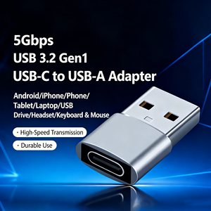 Adaptateur <span class=keywords><strong>USB</strong></span> 3.2 Gen 2 10 Gbit/s Type-C vers <span class=keywords><strong>USB</strong></span>-A en aluminium <span class=keywords><strong>pour</strong></span> vente en gros, convertisseur de données haute vitesse OEM <span class=keywords><strong>pour</strong></span> <span class=keywords><strong>MacBook</strong></span>, iPad, téléphone - Product Image 2