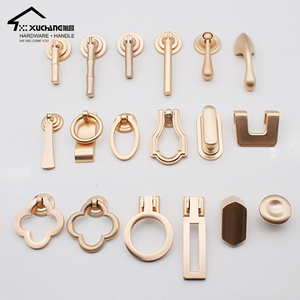 Estilo <span class=keywords><strong>chino</strong></span> del Gabinete de cocina antiguo manijas y perillas de oro cajón perillas sólido - Product Image 1