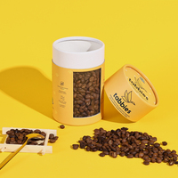 Emballage Cylindrique Personnalisé en Carton pour Thé et Café avec Logo Imprimé, Tube en Papier Alimentaire