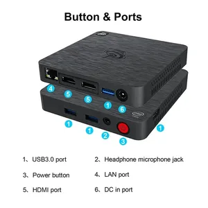Mini PC Intel Beelink T4 <span class=keywords><strong>PRO</strong></span> avec processeur N3350, DDR3 4G, 64G, <span class=keywords><strong>licence</strong></span> pour Win10 <span class=keywords><strong>Pro</strong></span> et Linux, ordinateur de bureau miniature - Product Image 2