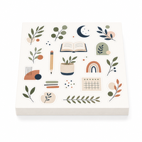 Autocollants personnalisés pour Bullet Journal, imperméables, autocollants en vinyle découpés à la forme de plantes médicinales pour carnets de journalisation