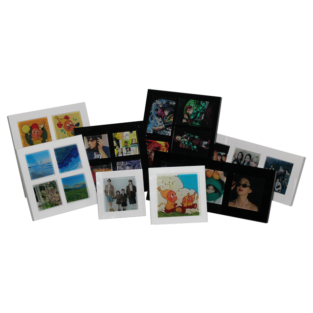 Factory Supplier OEM 3 Cells  Acrylic Magnetic Photo Frame for Fridge Picture Frames