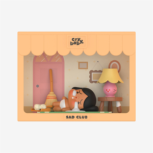 Popmart magasin officiel Original Crybaby triste <span class=keywords><strong>Club</strong></span> série scène ensembles boîte aveugle figurines jouets à collectionner décorations cadeaux - Product Image 1