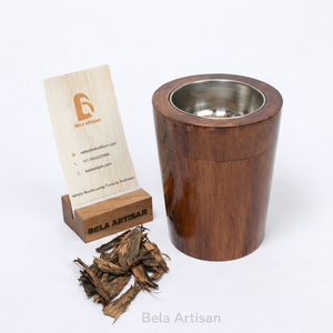 Bela Artisan brûleur d'encens en bois personnalisable diffuseur d'aromathérapie toucher brillant résine de bois époxy dernières conceptions d'été pour - Product Image 1