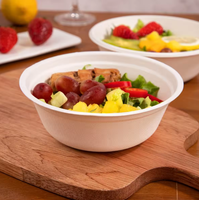 100% biologisch afbreekbare wegwerp schaal van bagasse, voedselveilig, magnetronbestendig, voor restaurant of thuisgebruik