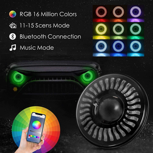 Phares <span class=keywords><strong>LED</strong></span> RGB pour <span class=keywords><strong>Jeep</strong></span> <span class=keywords><strong>Wrangler</strong></span> <span class=keywords><strong>JK</strong></span> de 2007 à 2017 Phares <span class=keywords><strong>LED</strong></span> halo ronds, phares RGB clignotants - Product Image 6