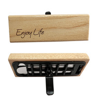 RTS voiture liquide huile essentielle parfum bouchon parfum diffuseur en bois voiture désodorisant évent Clip bois