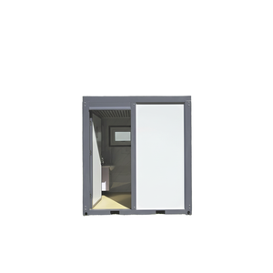 Carter Modern <b>Portable</b> Outdoor Toilet Fan-Shape Door Shower HDPE Frame Box-type Sliding Door Toilet Handwashing Sink - Product Image 1