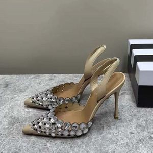 Sandalias Elegantes Big Pointed Toe Fashion <b>Shoes</b> New Heels for Ladies - Product Image 3