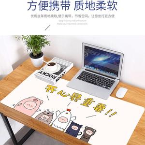 Cartoon Leather Desk <b>Mat</b> 2Mm Thick Non Slip Waterproof Extra Large Rectangle Office <b>Gaming</b> Mouse Pad - Product Image 3