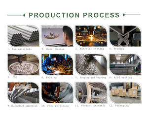 Esculturas de Arte Artesanal Senzhao, Esculturas Metálicas Grandes de Acero Inoxidable Huecas - Product Image 6