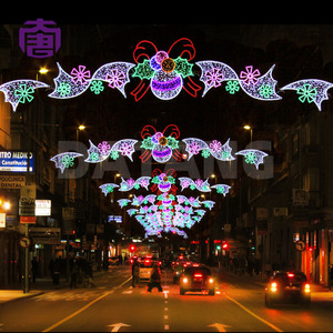 Luces Decorativas con Diseño de Cruce de Calles Navideñas, Iluminación Superior para Calles Comerciales en Época Festiva - Product Image 5