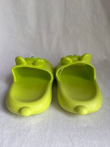 Pantofole verdi con stampa animalier per donna, estive, antiscivolo, con punta aperta, suola in PVC EVA, spessore 20 mm, taglia 24-35 - Product Image 3